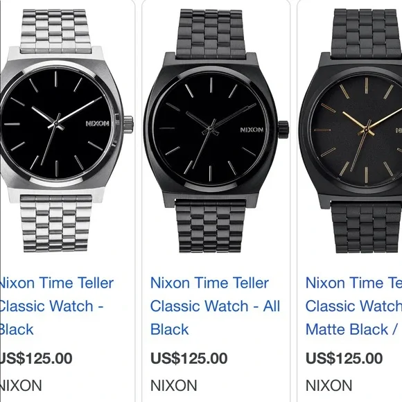 🖤NIXON minimal time teller man’s watch